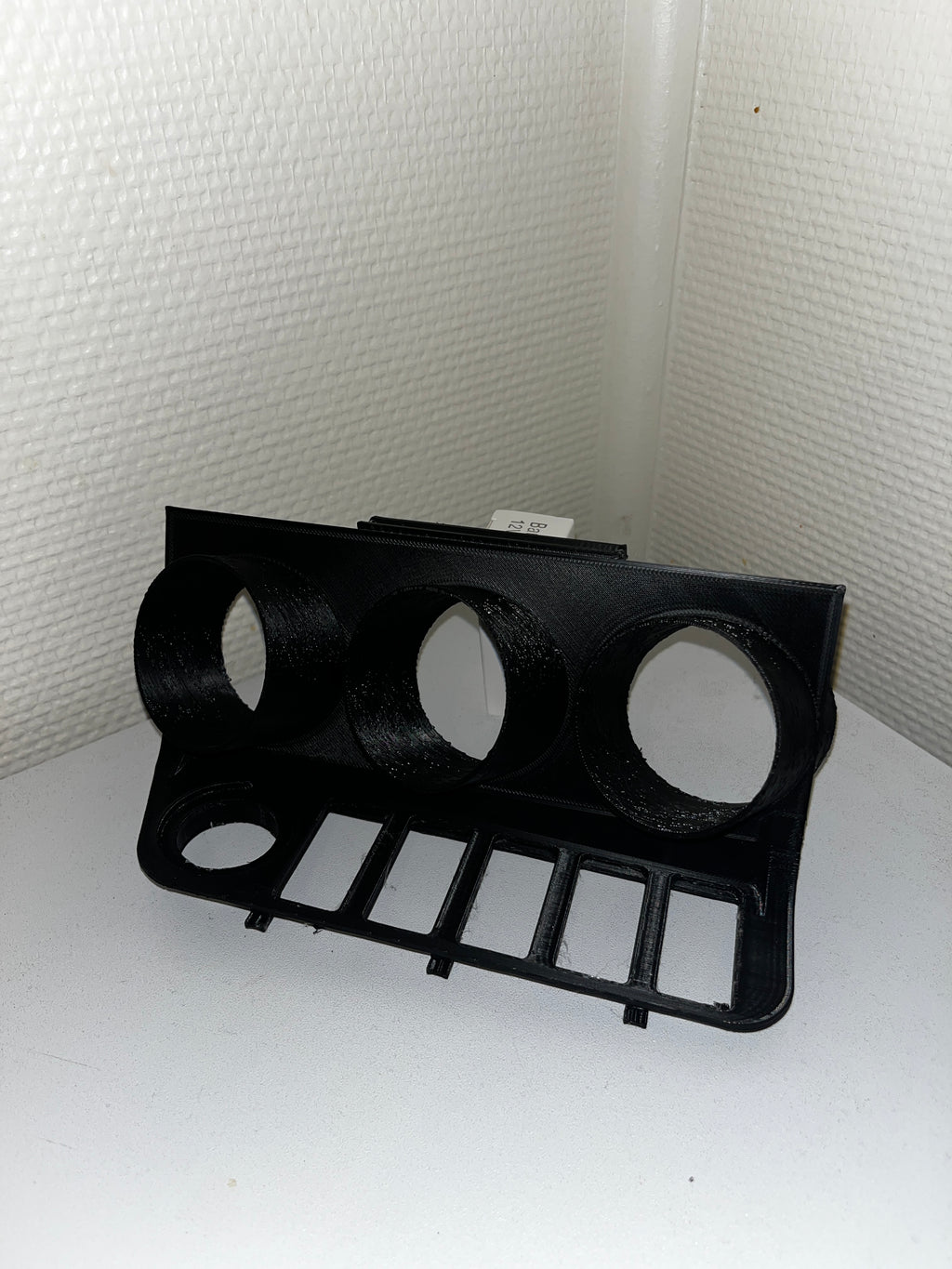 Support 3 manomètres 52 mm BMW E36 en remplacement du vide-poche