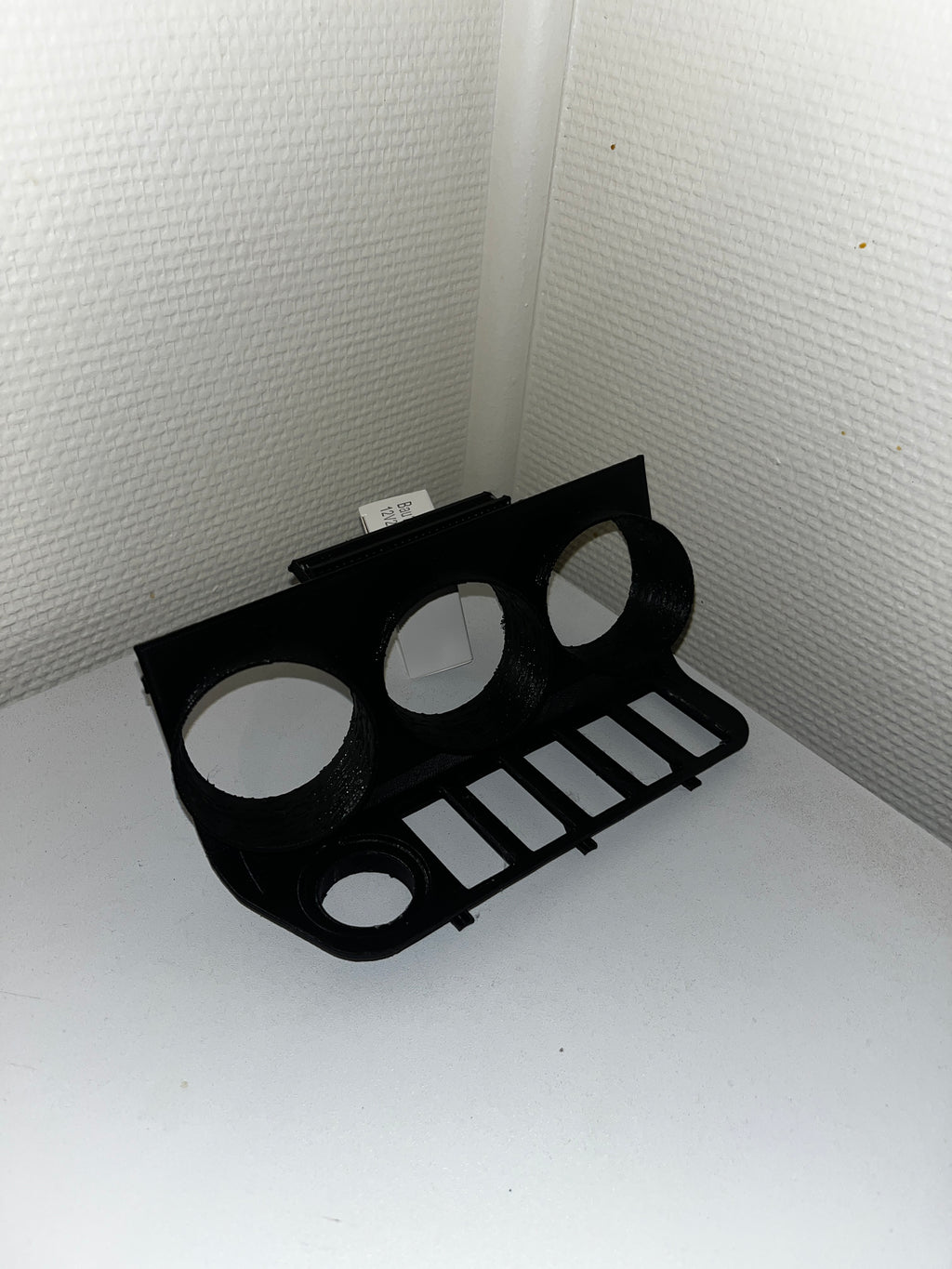Support 3 manomètres 52 mm BMW E36 en remplacement du vide-poche (vue 2)