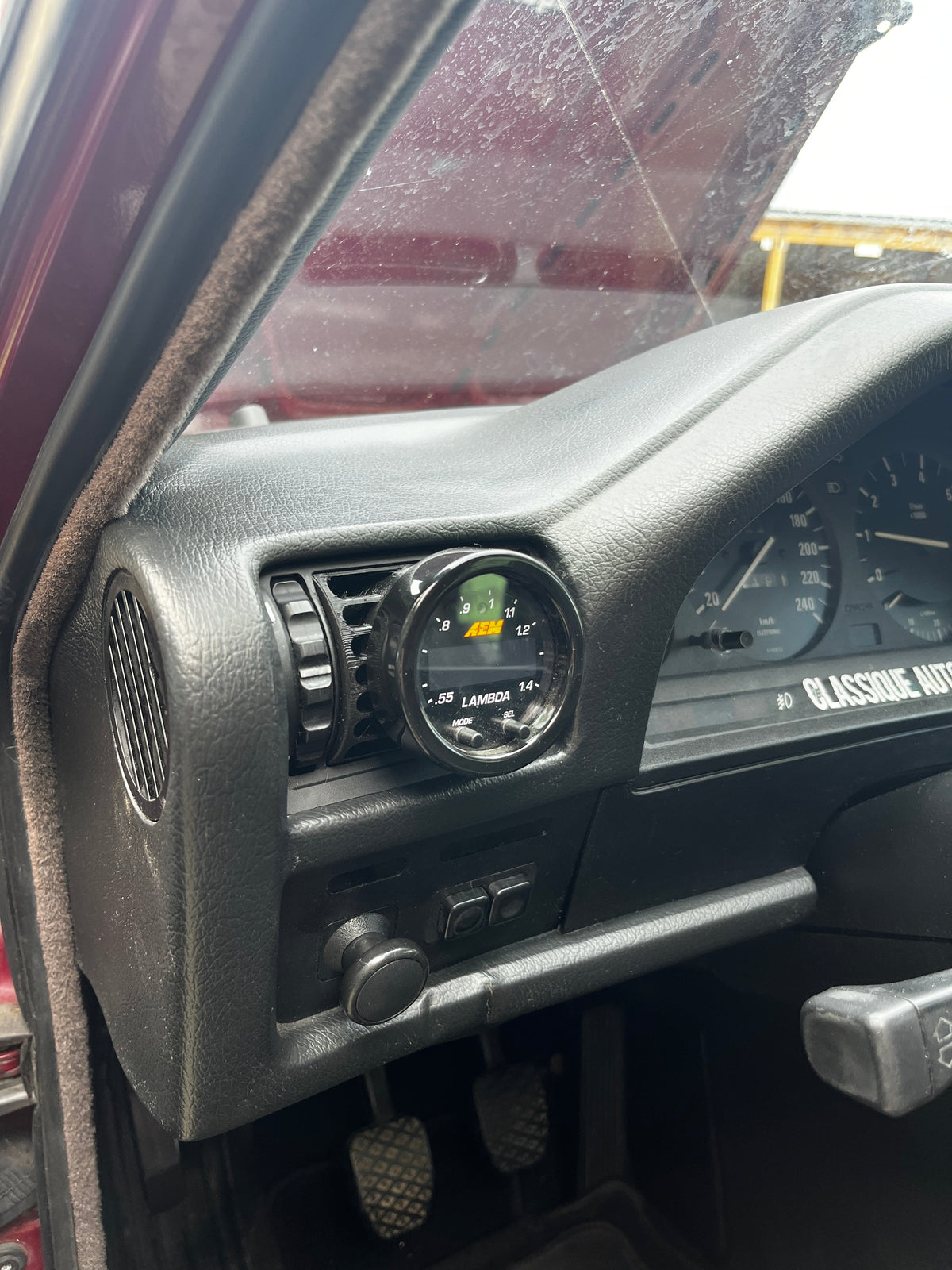Support manomètre 52 mm BMW E30 petite grille