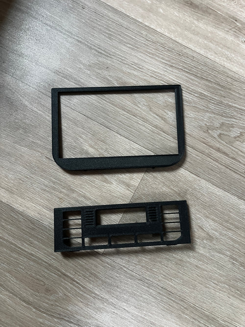 Kit façade Double DIN BMW E36 avec délocalisation de la climatisation (vue 2)