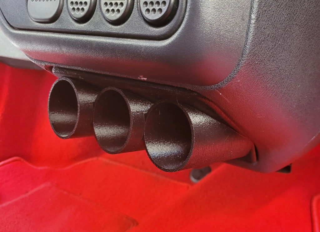 Support 2 ou 3 manomètres 52 mm Peugeot 106 Phase 1 et 2 (vue 12)