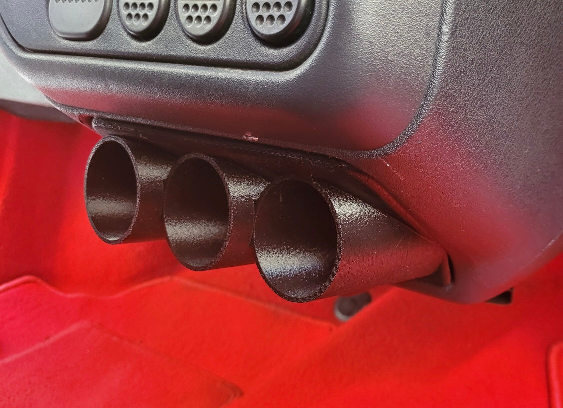 Support 2 ou 3 manomètres 52 mm Peugeot 106 Phase 1 et 2 (vue 12)