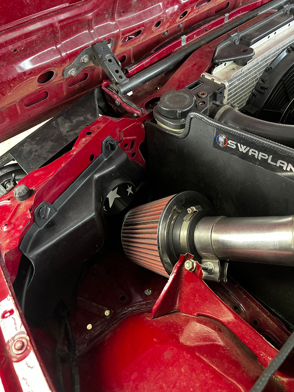 Prise d'air d'admission 76 mm BMW E30 imprimée en 3D (vue 6)