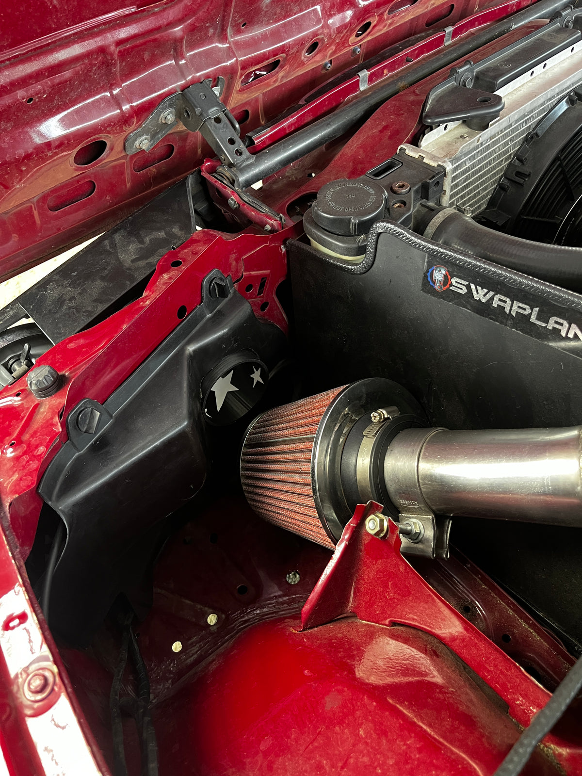 Prise d'air d'admission 76 mm BMW E30 imprimée en 3D (vue 6)